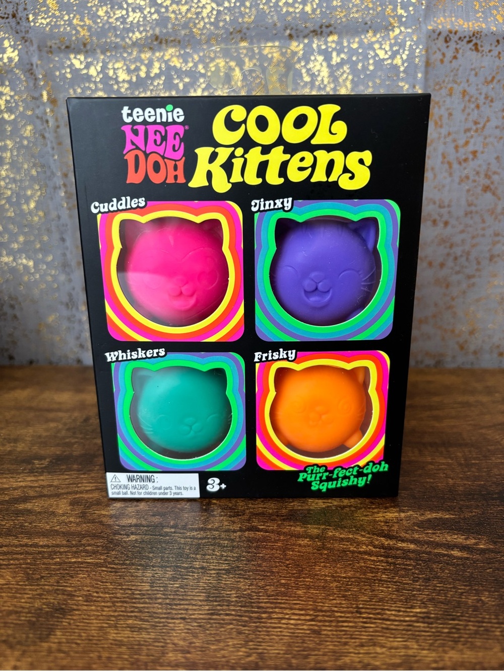 Nee Doh Cool Kittens 4-Pack Squishies